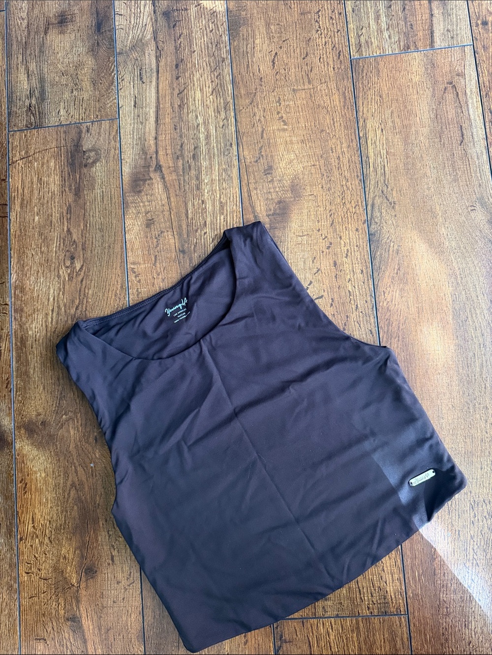 YoungLA Black Sleeveless Crop Tank